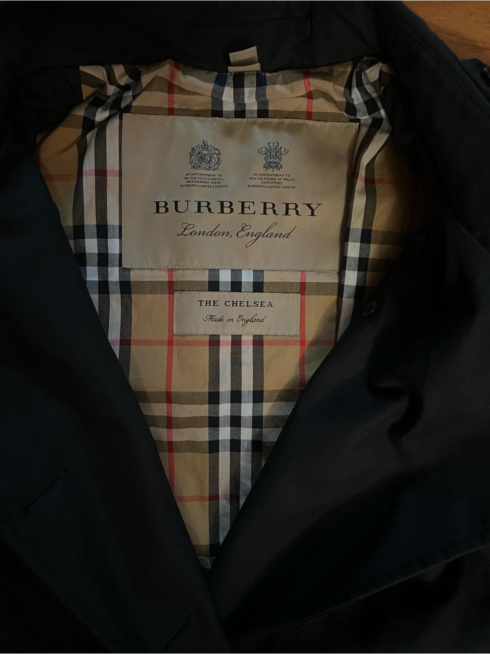 Burberry "Chelsea" Heritage Trench Coat VTG Check Lining&Slim Silhouette Sz 12UK - Picture 8 of 13